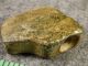 Ancient Indian Pocket Pipe Small Owl ' S Face Stone Pre - 1800 Great Patina Ohio Native American photo 2