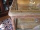 Antique Solid Oak Show Case With Mechanical Cash Draw Very Unusual Dated 1894 Display Cases photo 2