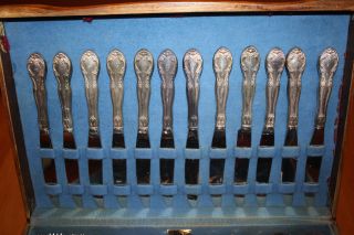 Gorham Plate Elegance 72 - Piece Service For 12 In Rogers Bros Flatware Box photo
