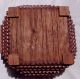Antique Tramp Art Box Saw Tooth Primitive Primitives photo 3