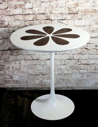 Vintage Tulip Table By Burke Mid Century Modern Saarinen Style Side End Accent photo