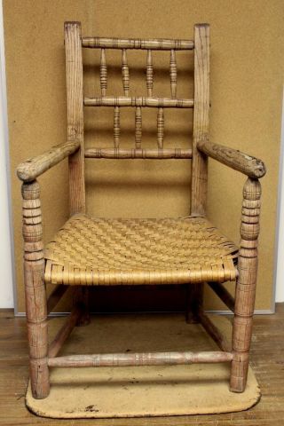 Museum Quality 17th C Pilgrim Era American Carver Armchair Double Row Spindles photo