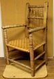 Museum Quality 17th C Pilgrim Era American Carver Armchair Double Row Spindles Primitives photo 1