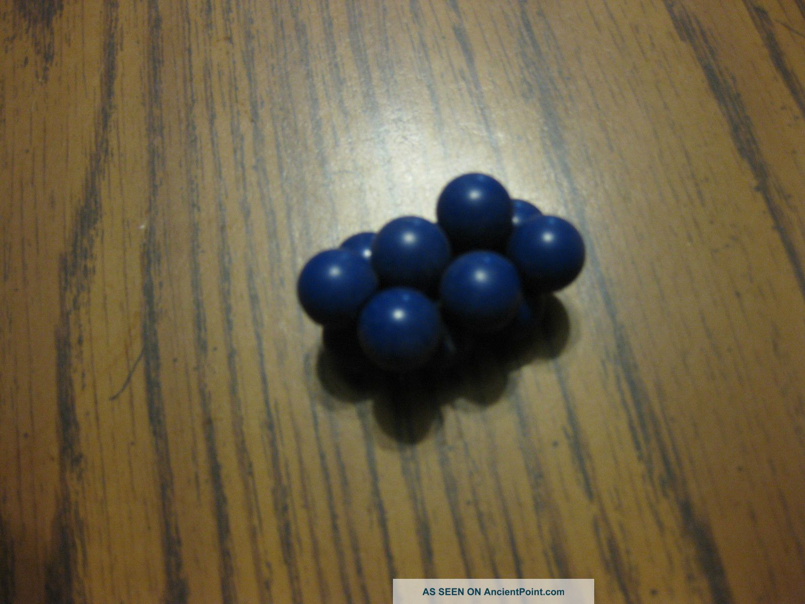 Antique Round Blue 12 Buttons Balls Coat Jacket Buttons Fancy Hard Plastic Solid Buttons photo