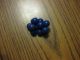 Antique Round Blue 12 Buttons Balls Coat Jacket Buttons Fancy Hard Plastic Solid Buttons photo 1