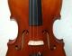 Fine Antique Fullsize 4/4 Master Violin - 4 Corner Blocks String photo 2
