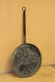 Extremely Rare Early 18th C Brass And Wrought Iron Long Handle Egg Poacher Primitives photo 1