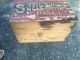 Old Wooden Advertising Box Crate Snell Simpson Biscuit Ma Bedford Primitives photo 4