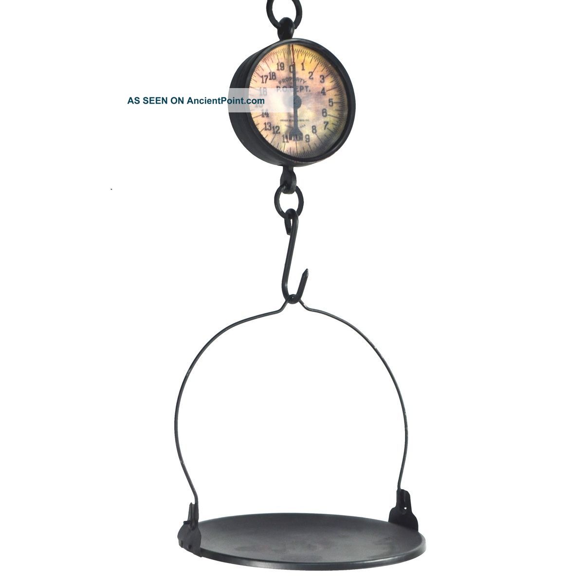 Large Antique Style General Store Grocery/produce/candy Hanging Weighing Scale Primitives photo