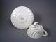Antique Handpainted Irish Porcelain Neptune Tea Cup Saucer Duo Belleek 1891 - 1926 Cups & Saucers photo 7