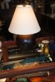 Vintage Dark Brown Globe Electric Table Lamp Ball Orb Designer Modern With Shade Lamps photo 2