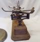Old Force Cast Iron 5 Kilogram Balancing Scale W/ Metal Trays Mercantile Scales photo 6