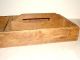 Antique / Vintage Wooden Divided Cutlery Tote,  Carrier 15 