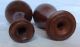 Two Vintage 1986 Wood Vases For Decorating Or Collecting Purposes,  Handcrafted Other Antique Woodenware photo 3