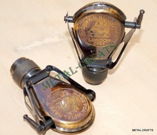 Buy 2 Brass Binocular Handmade Vintage Spyglass Antique Binacular Monocular Gift photo