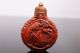 Old Chinese Cinnabar Snuff Bottle With Mark On Bottom Other Chinese Antiques photo 1