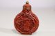 Old Chinese Cinnabar Snuff Bottle With Mark On Bottom Other Chinese Antiques photo 3