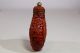 Old Chinese Cinnabar Snuff Bottle With Mark On Bottom Other Chinese Antiques photo 4