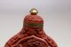 Old Chinese Cinnabar Snuff Bottle With Mark On Bottom Other Chinese Antiques photo 8