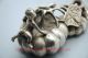 Chinese Old Fengshui Pure Silver Tongzi Kid Boy Girl Pumpkin Squash Statue Other Chinese Antiques photo 2