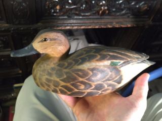 Old Painted Wood Duck Decoy Jacob Bruinooge S.  Wellfleet Mass photo