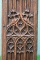 16thc Gothic Wooden Oak Panel With Tracery Carvings Of Church Orig C1590s Other Antique Woodenware photo 1