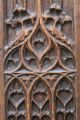 16thc Gothic Wooden Oak Panel With Tracery Carvings Of Church Orig C1590s Other Antique Woodenware photo 2