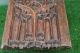 16thc Gothic Wooden Oak Panel With Tracery Carvings Of Church Orig C1590s Other Antique Woodenware photo 8