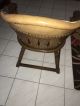 Vintage Romweber Viking Oak Arts & Craft Leather Back Captain Side Chair Post-1950 photo 1