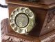 Rj11 Antique Vintage Old Style Look Six Corner Wooden Brass Telephone Tp 015 Other Maritime Antiques photo 1