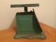 Vtg 1913 Green 25 Lb.  Kitchen Farmhouse Primitive Scale Red Numbers & Hands Nr Scales photo 2
