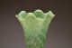 C.  1905 Tree Trunk Bu Northwood Green Opal 11 3/8” H Swung Vase Vases photo 1