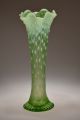 C.  1905 Tree Trunk Bu Northwood Green Opal 11 3/8” H Swung Vase Vases photo 5