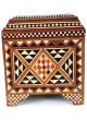 19th Century Syrian Inlaid Wooden Treasure Chest Boxes photo 4