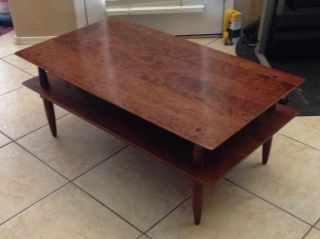 Willett Mid - Century Cherry Wood Coffee Side Table photo