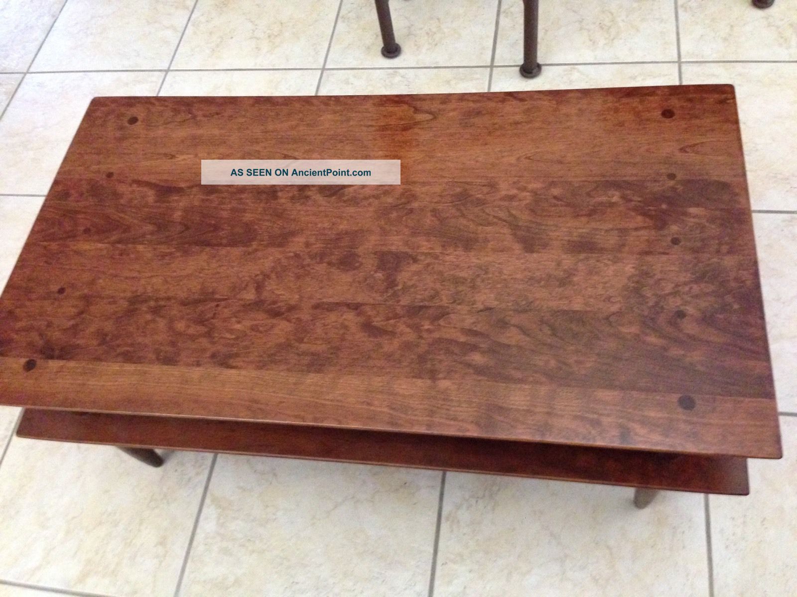 Willett Mid Century Cherry Wood Coffee Side Table