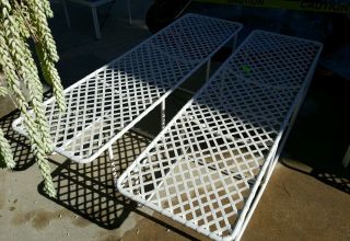 1 Of Vintage Brown Jordan Lido Low Bench Chaise Lounge Chair Patio Mid Century photo