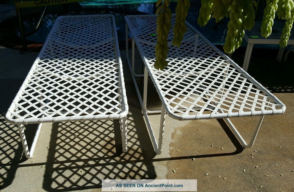 1 Of Vintage Brown Jordan Lido Low Bench Chaise Lounge Chair Patio