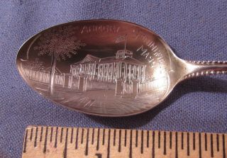 Vintage Springfield Ma Sterling Silver Souvenir Spoon Armory Pictured photo