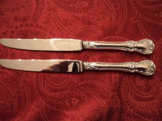 2 - Towle Old Master Sterling Silver Hh Dinner Knives 8 7/8 