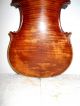 Vintage Old Antique 2 Pc Curly Maple Back Full Size Violin - String photo 1