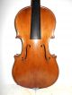 Vintage Old Antique 2 Pc Curly Maple Back Full Size Violin - String photo 3