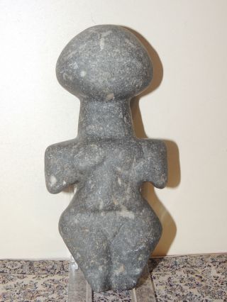 Huge Antique Stone Figure Statuette,  Mother Godess,  Fertility,  Humanoid,  Idol,  Alien photo