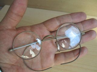 43 Old Antique Round Lens Reading Glasses Eyeglasses With Case photo