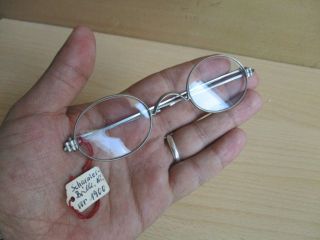 40 Old Antique Round Lens Reading Glasses Eyeglasses With Case photo