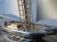 Large Japanese Signed Sterling Silver 985 Model Sailboat Ship Takehiko Japan Other Antique Sterling Silver photo 2