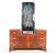 Art Deco Dressing Table Dressing Chest Of Drawers French Burl Walnut 1930s Vinta 20th Century photo 1