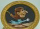 Victorian Hand Painted Pipe Man Buttons Buttons photo 6