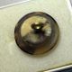 Antique Tortoise Shell Pique Silver Gold Butterfly Inlay Button 18mm / 3/4 
