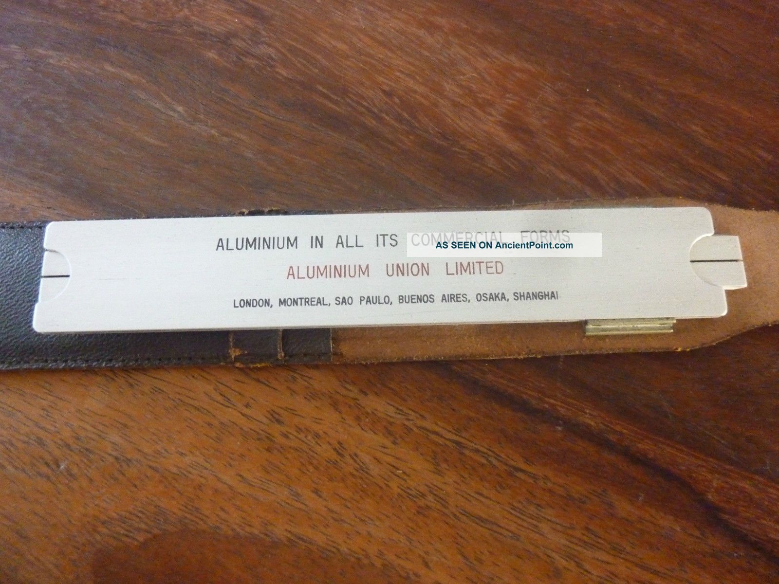 Aluminium Slide Rule And Case Other Antique Science Equip photo